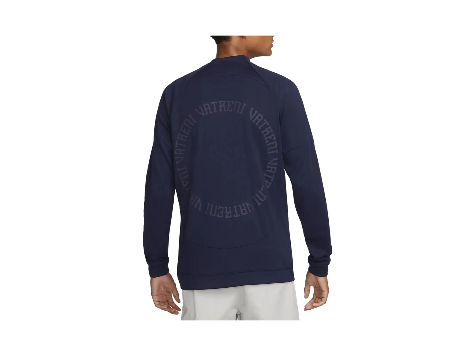 Nike Jackets Dark Blue Stand Collar