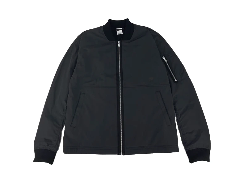 Nike Jackets Black Stand Collar Moderate