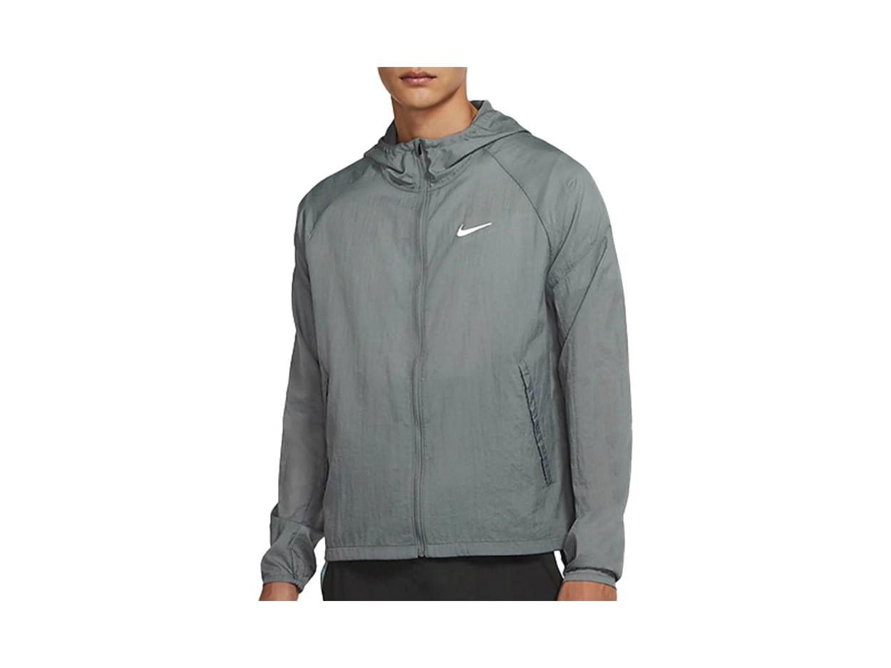 Nike Jackets Smoke Gray Hooded Moderate