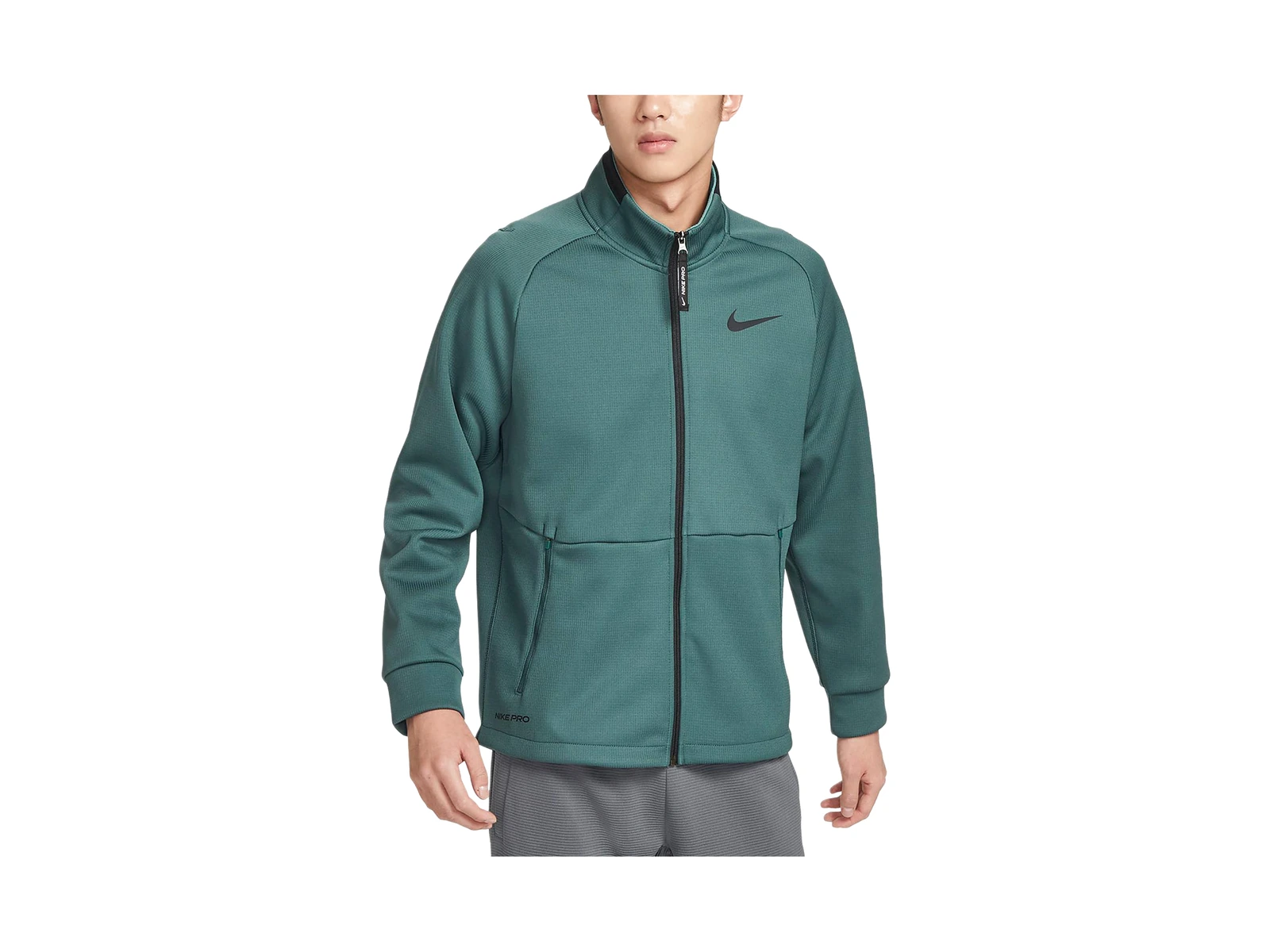 Nike Jackets Green Stand Collar Moderate