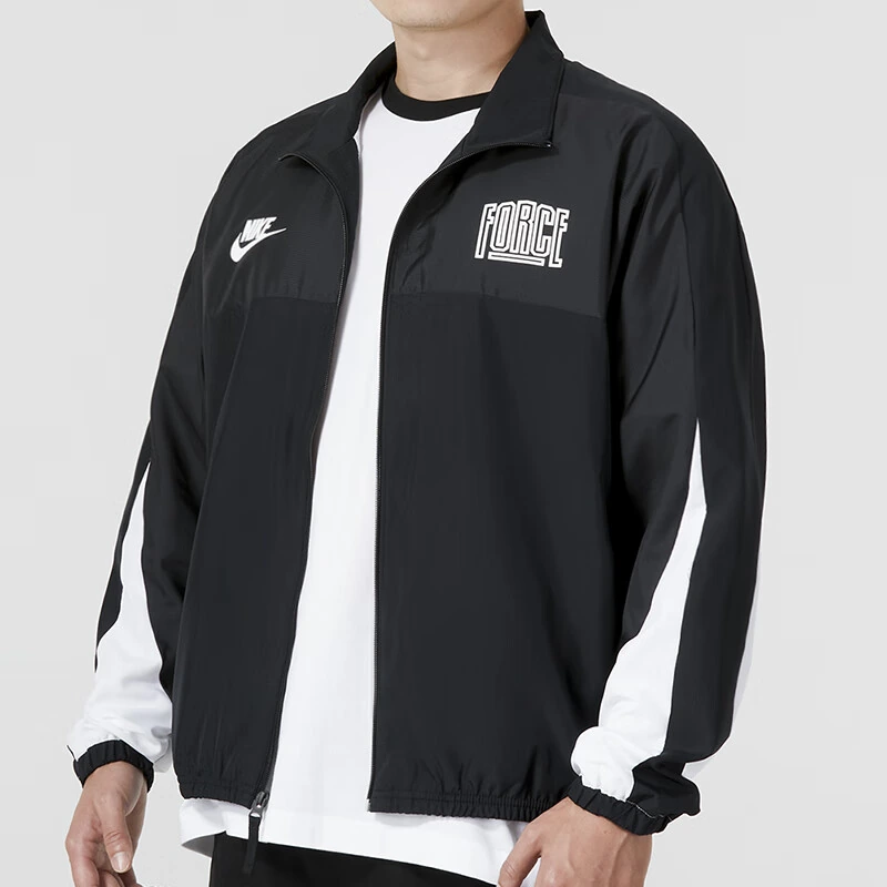 Nike Jackets Black Stand Collar Moderate