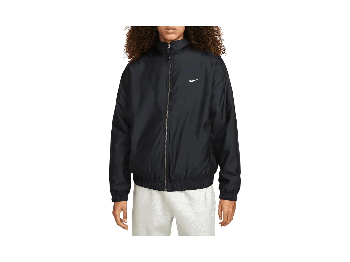 Nike Solo Swoosh Satin Bomber Jacket