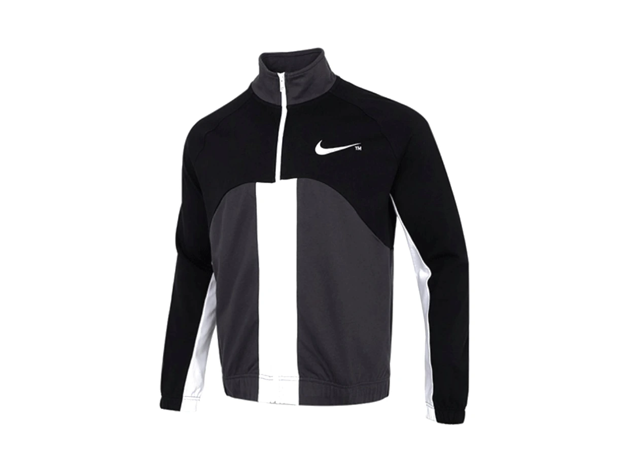 Nike Jackets Black Stand Collar Moderate