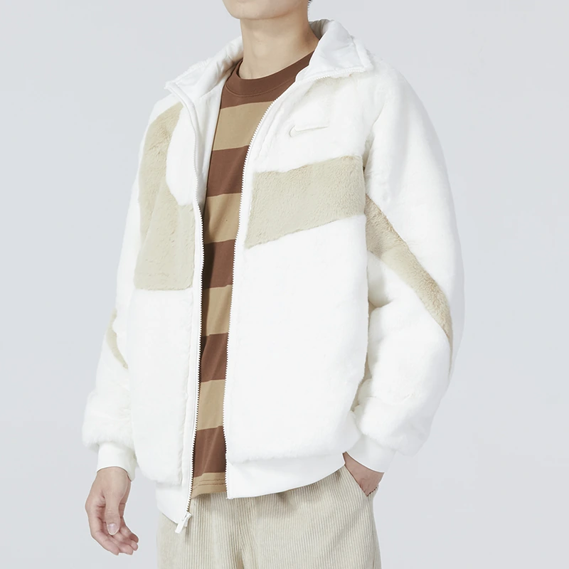 Nike Jackets White Stand Collar Moderate
