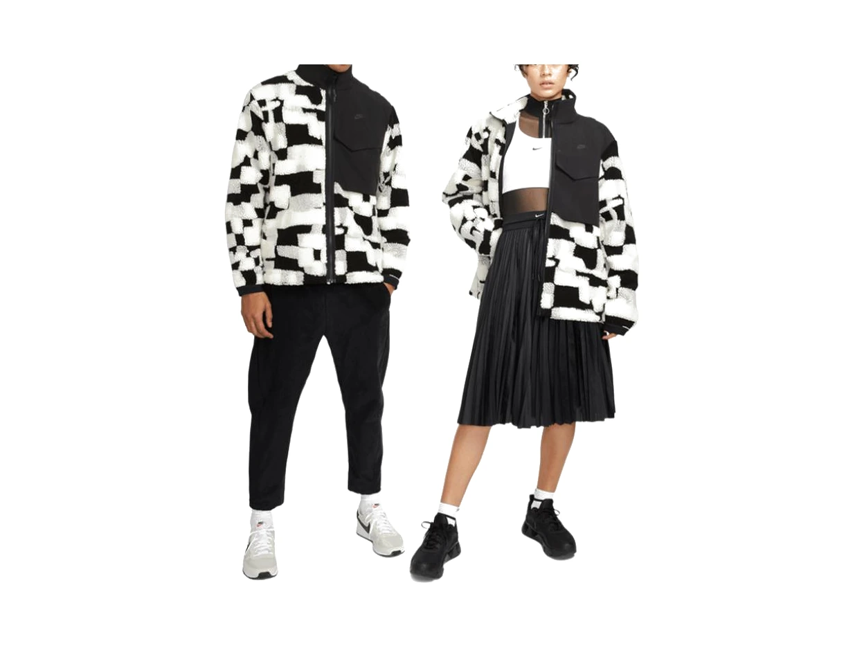 Nike Jackets White Stand Collar Moderate