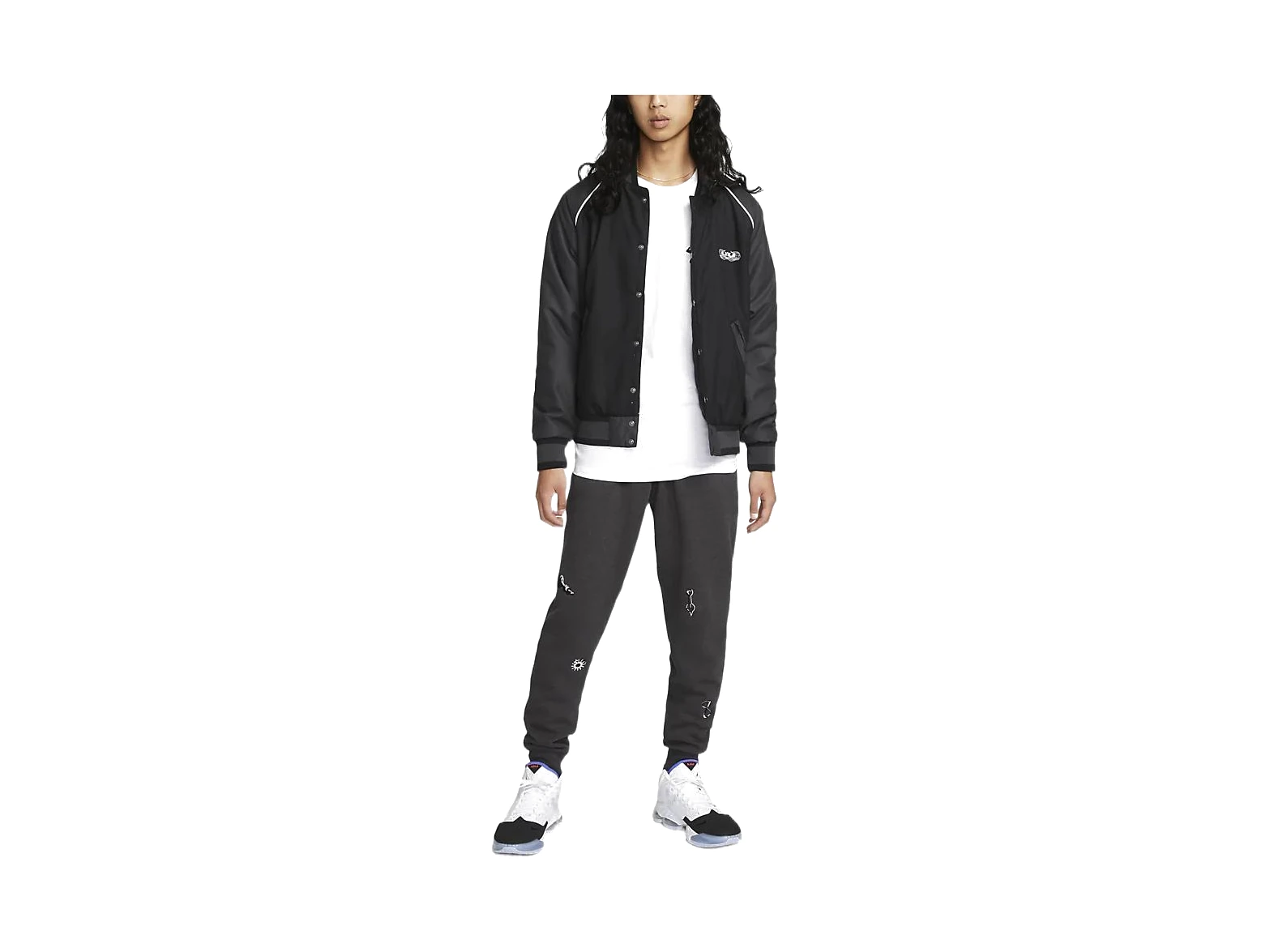 Nike Jackets Black Baseball Collar