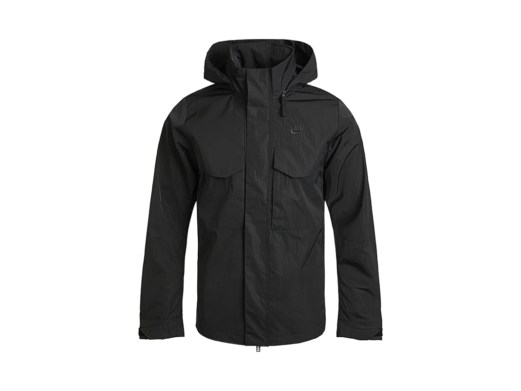 Nike Jackets Black Hooded (Detachable)