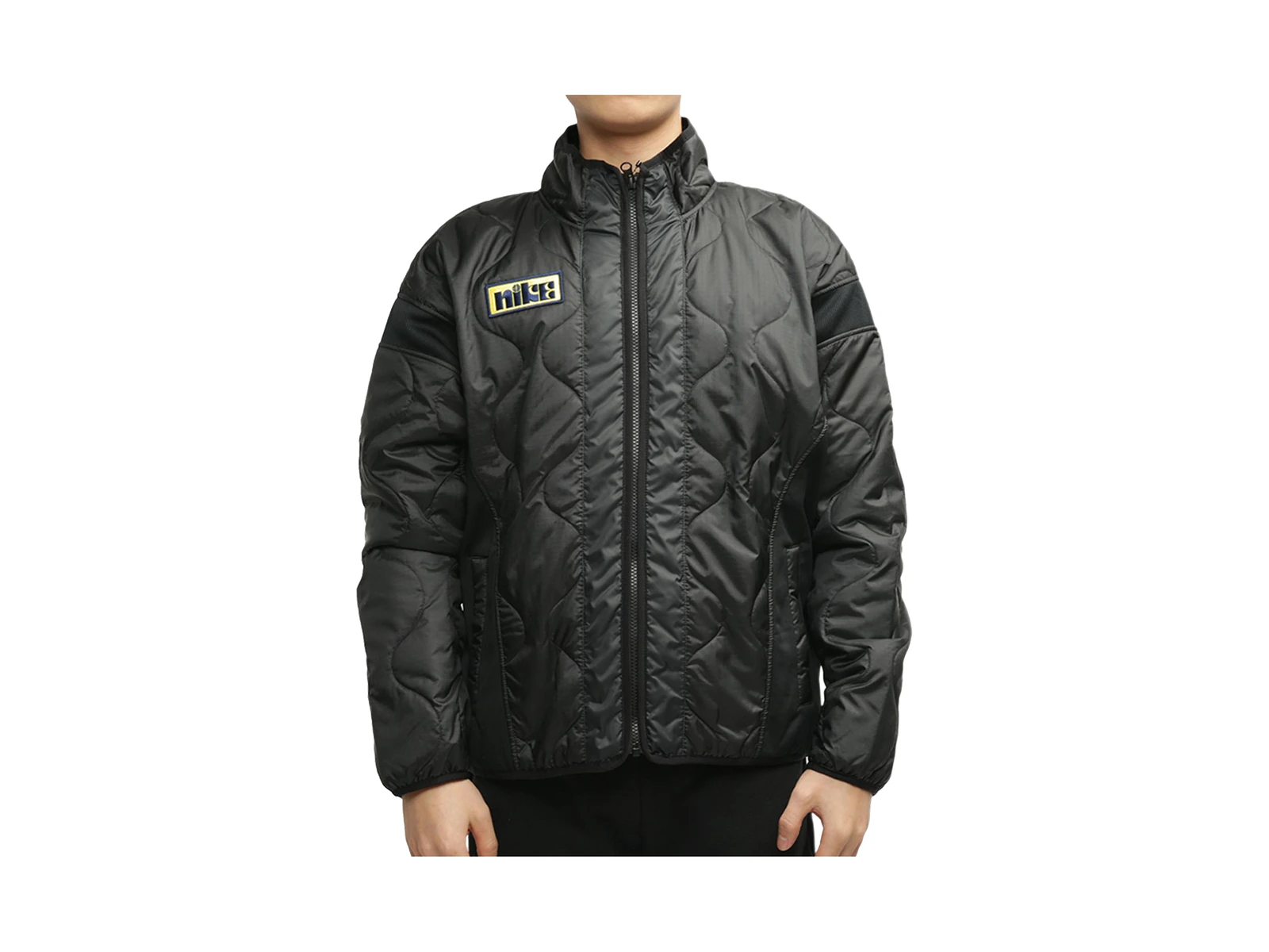 Nike Jackets Black Stand Collar Moderate
