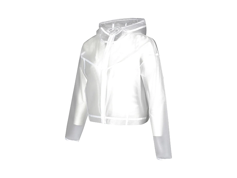 Nike logo print sheer jacket