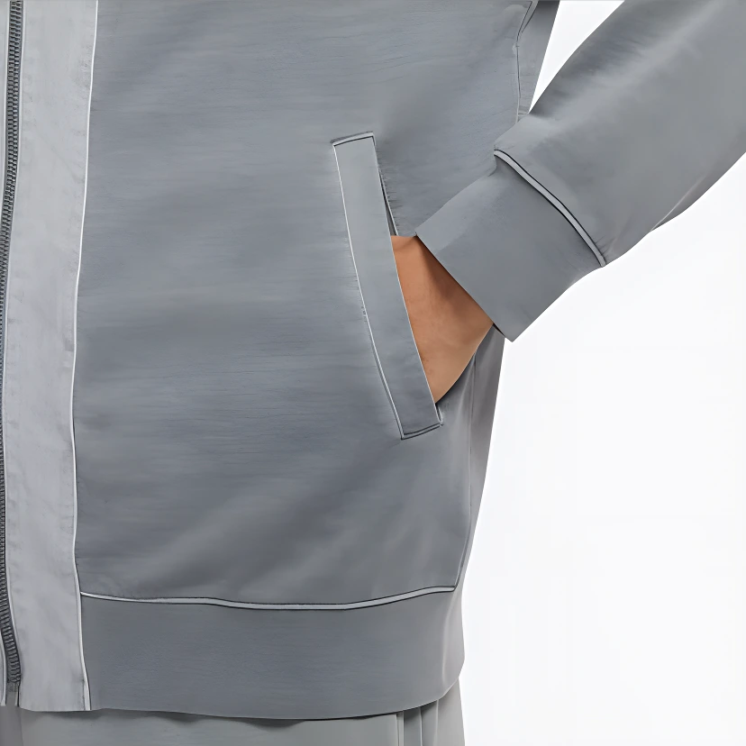 Nike Jackets Particle Gray Collarless