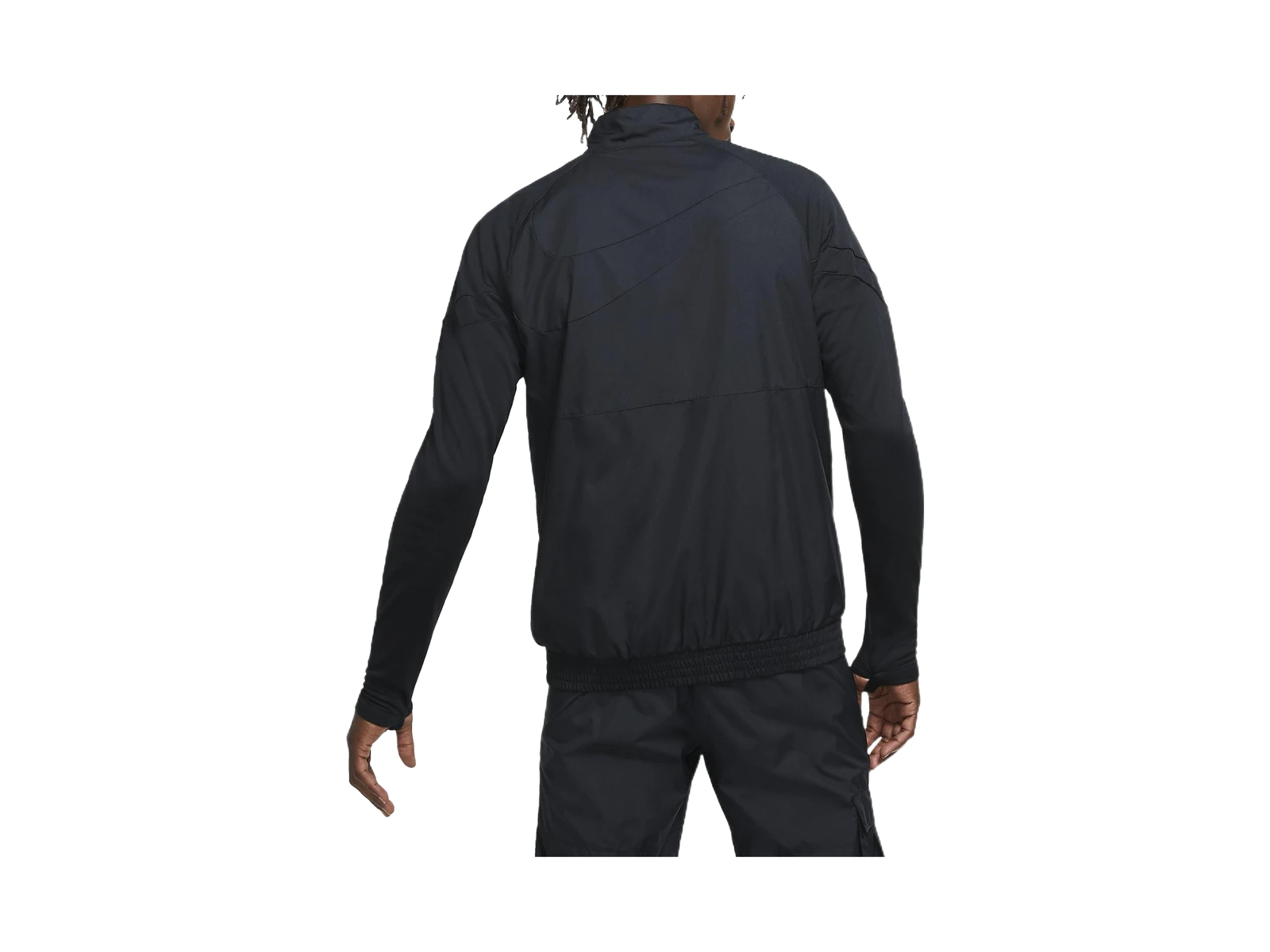Nike Jackets Black Stand Collar Moderate