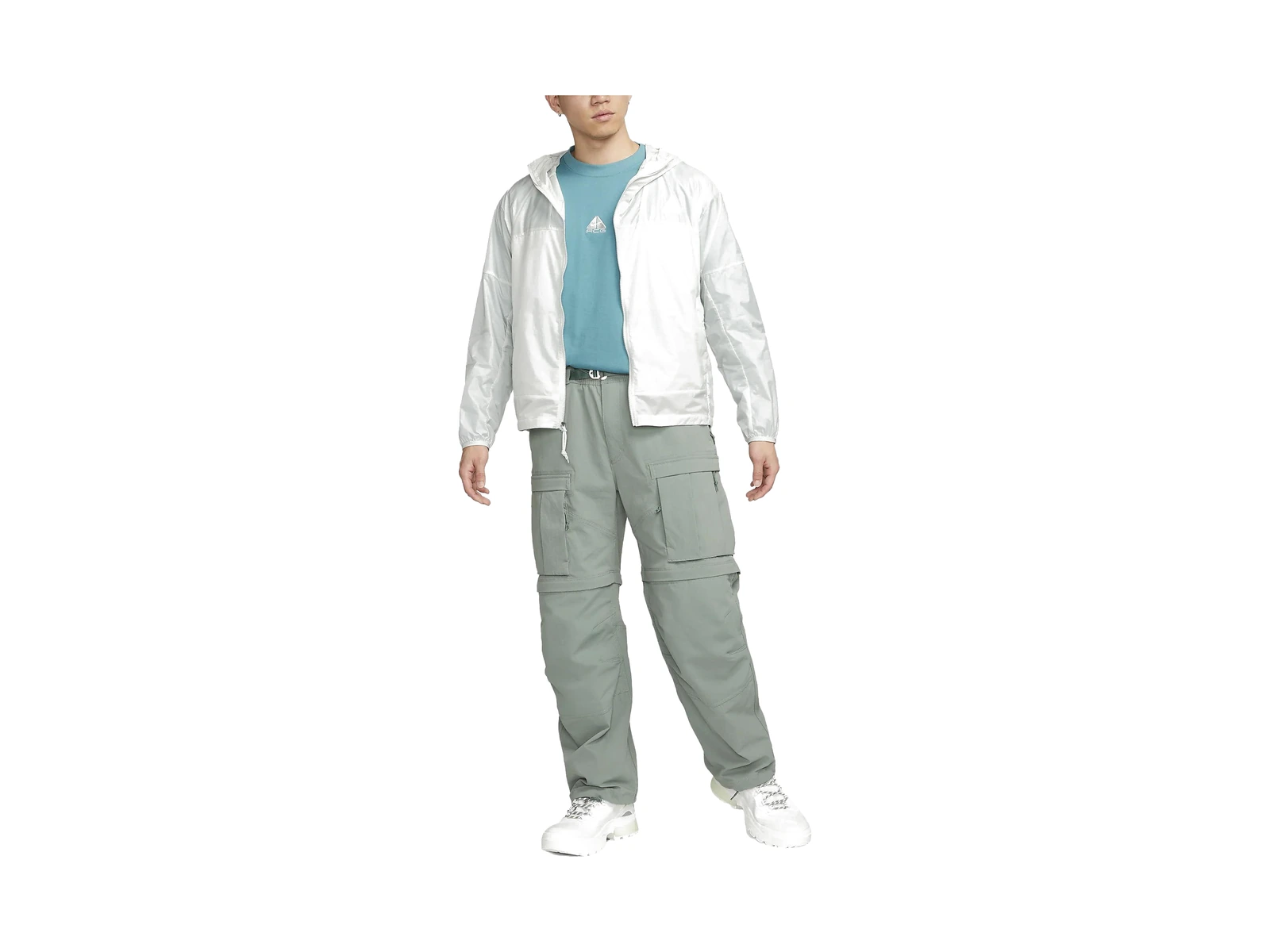 Nike ACG Jackets White Hooded Moderate