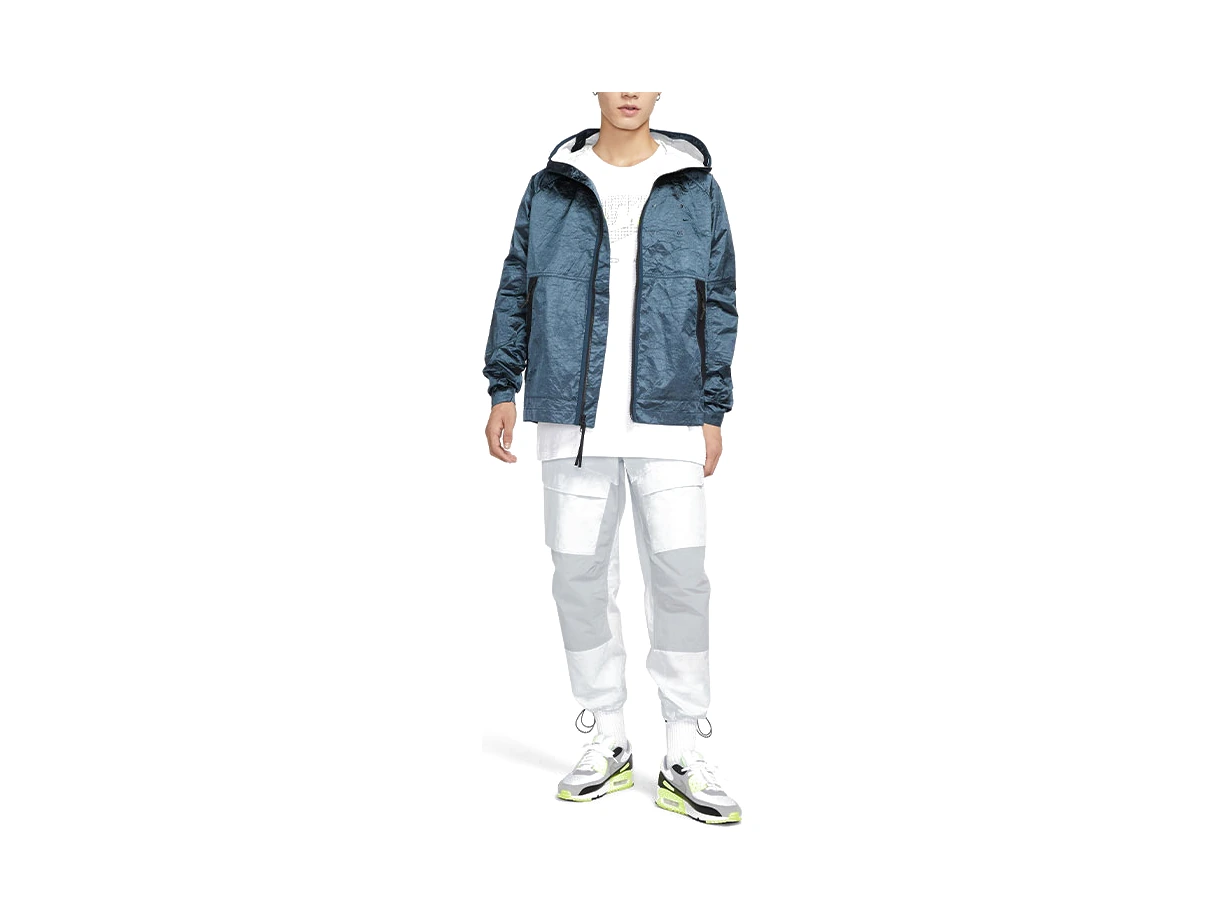 Nike Jackets Blue Hooded Moderate Other