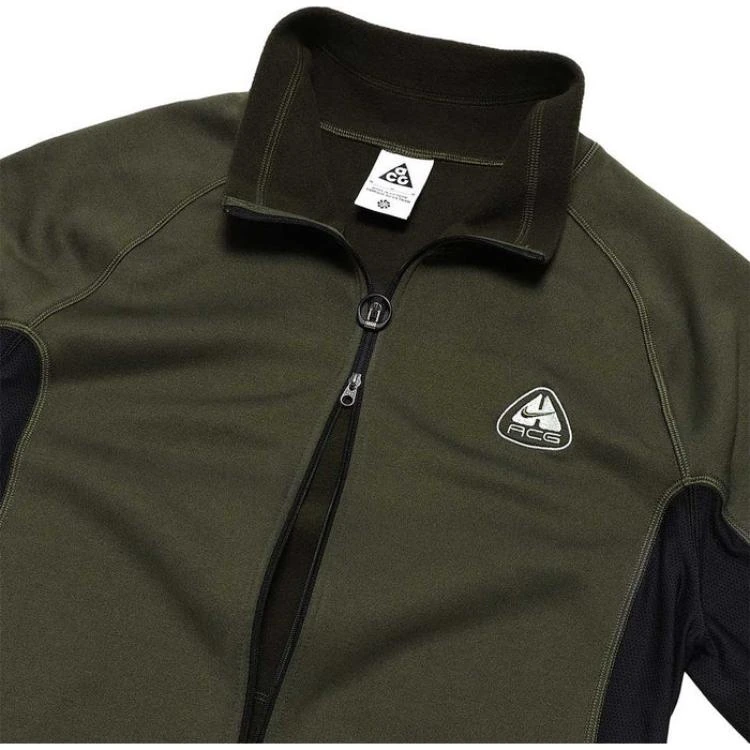 Nike Jackets Green Stand Collar Moderate