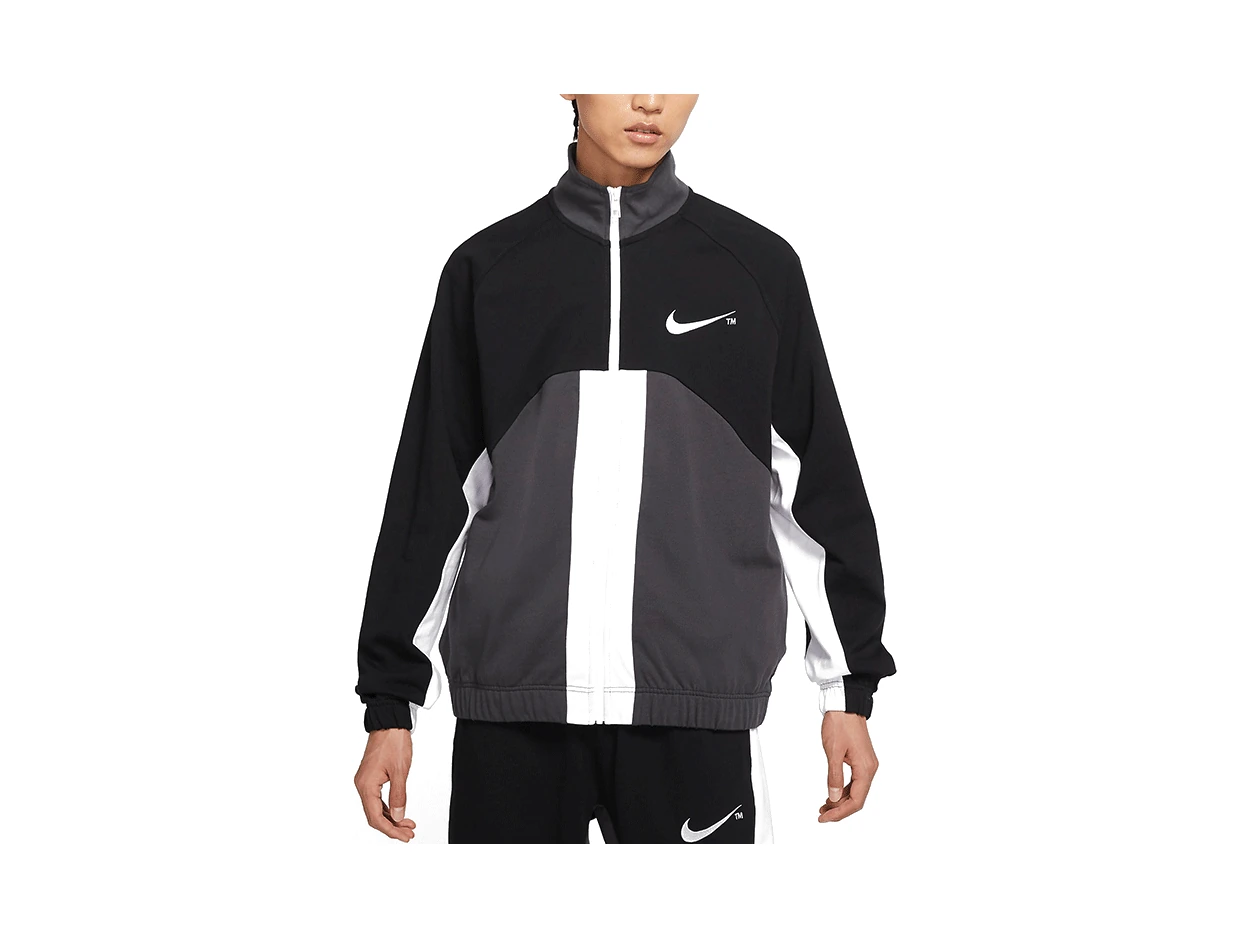 Nike Jackets Black Stand Collar Moderate