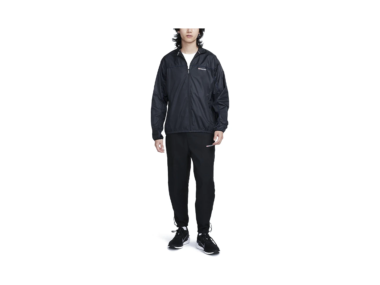 Nike Jackets Black Stand Collar Moderate