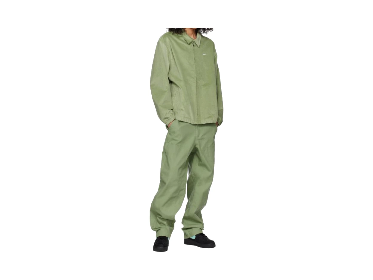 Nike Jackets Oil Green Lapel Moderate
