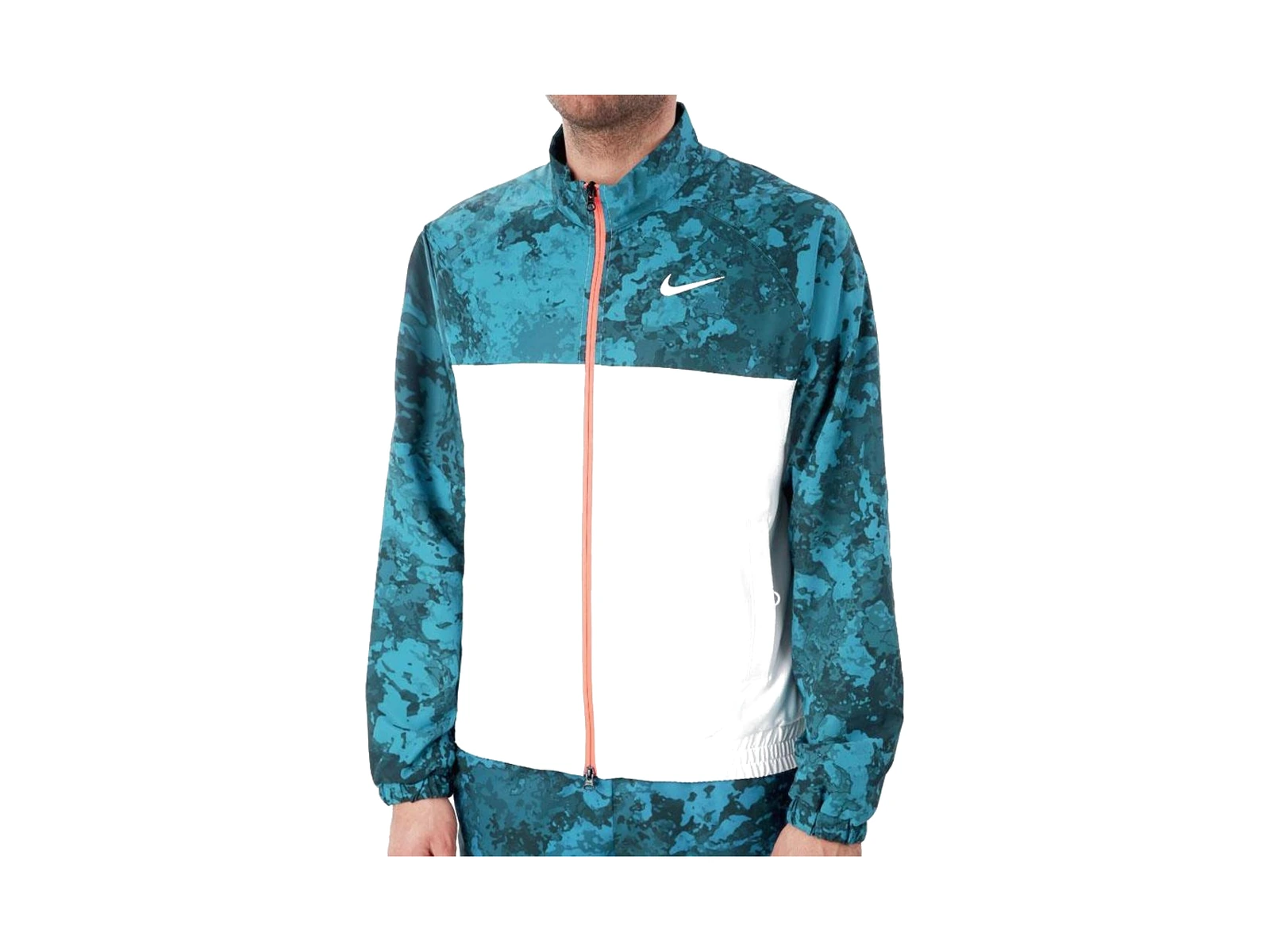 Nike Jackets Abyss Green Stand Collar