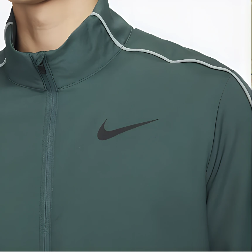 Nike Jackets Mica Green Stand Collar