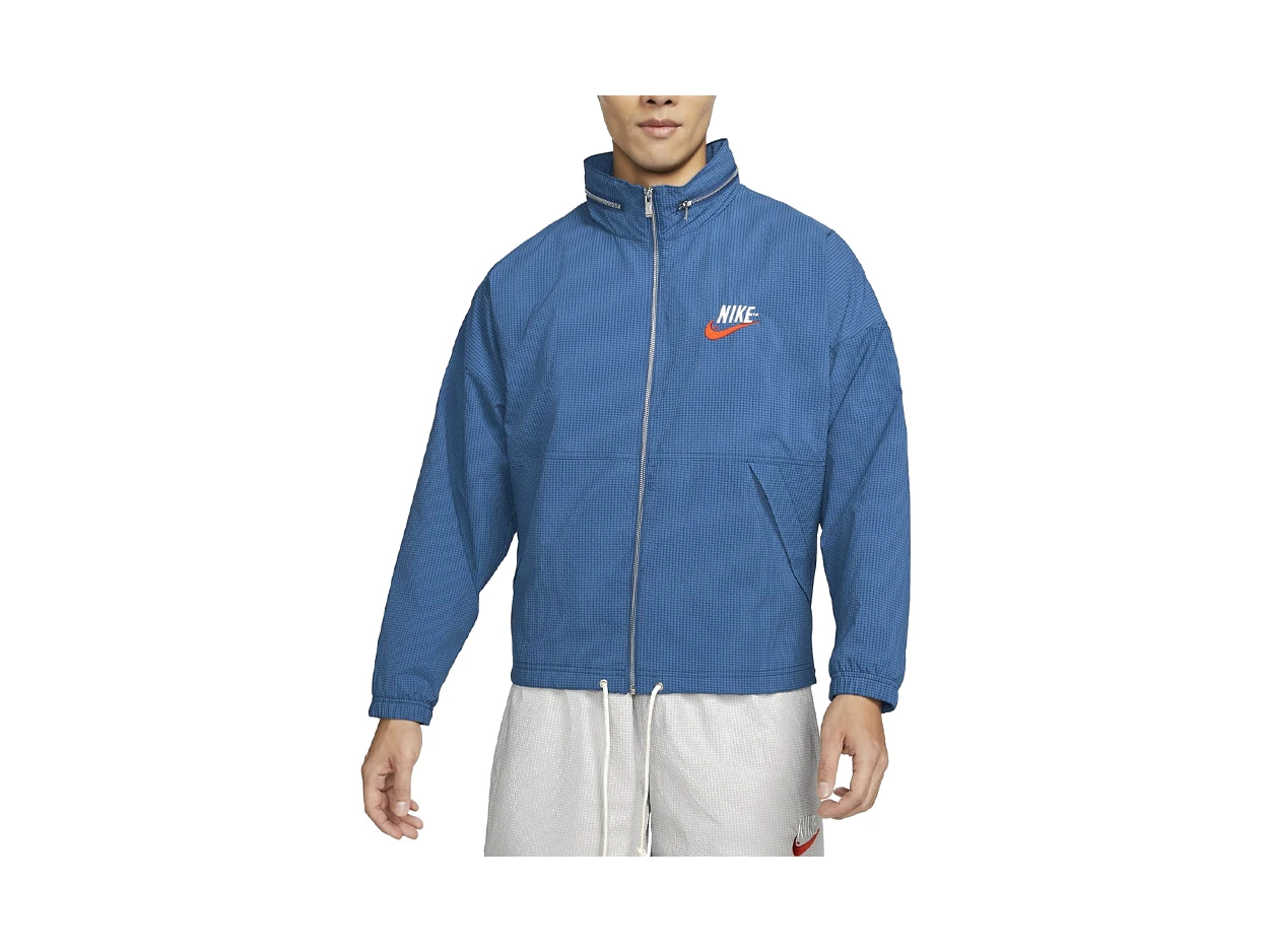Nike Jackets Blue Stand Collar Moderate