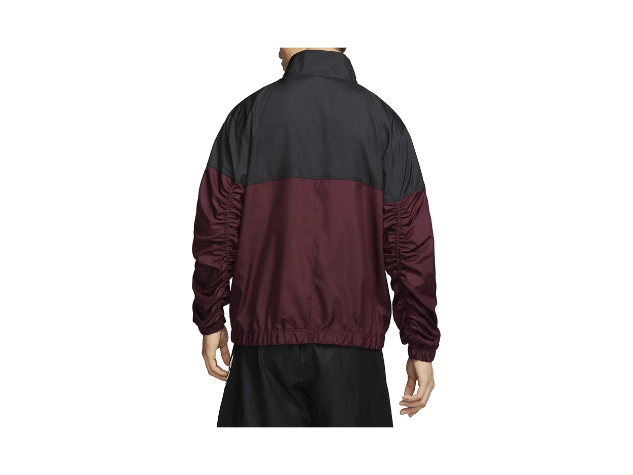 Nike Jackets Black Red Patchwork Stand