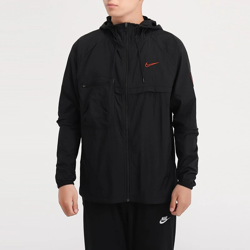 Nike Jackets Black Hooded Moderate Other