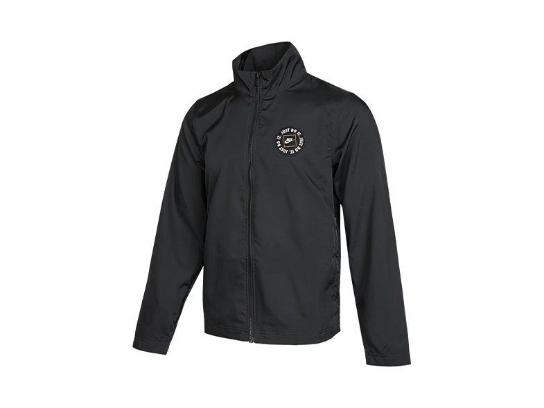 Nike Jackets Black Stand Collar Moderate