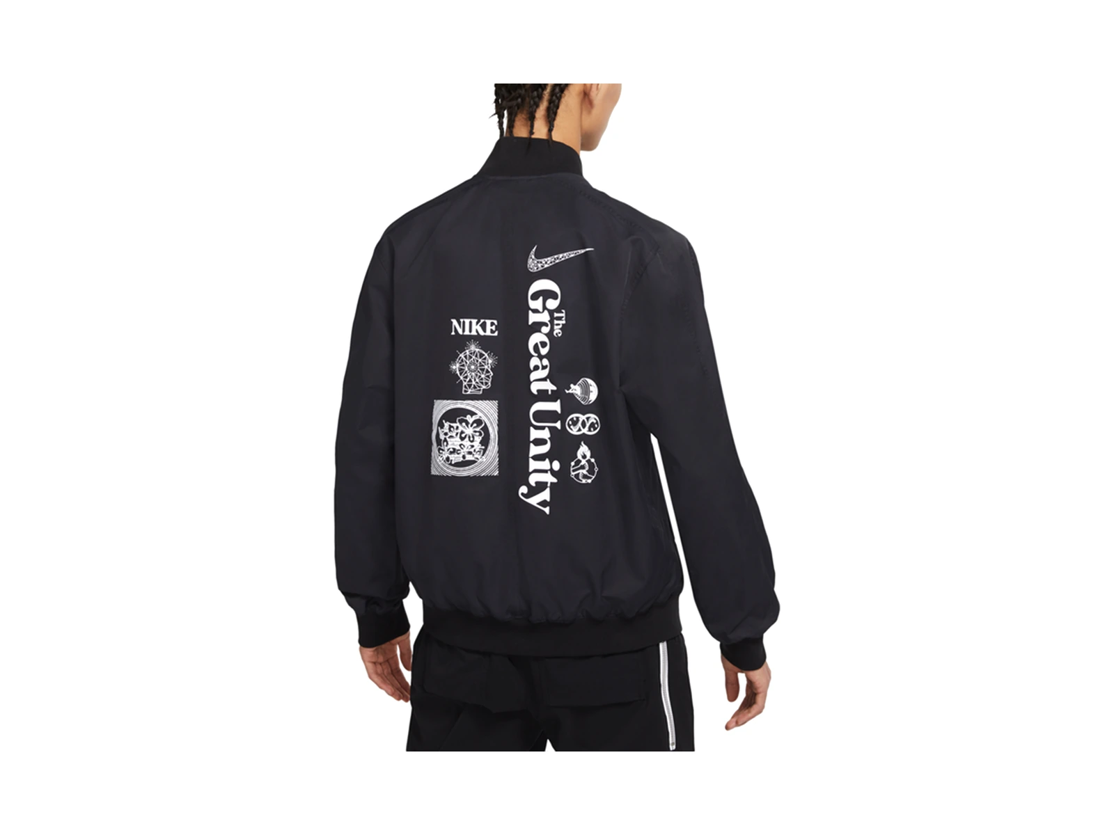 Nike Jackets Black Baseball Collar