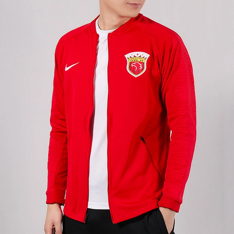 Nike Jackets Red Baseball Collar