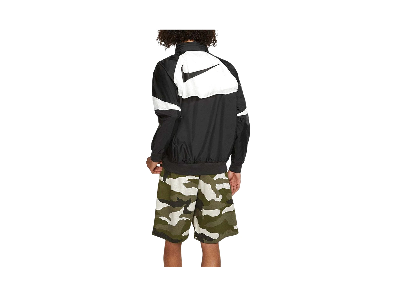 Nike Jackets Black White Stand Collar