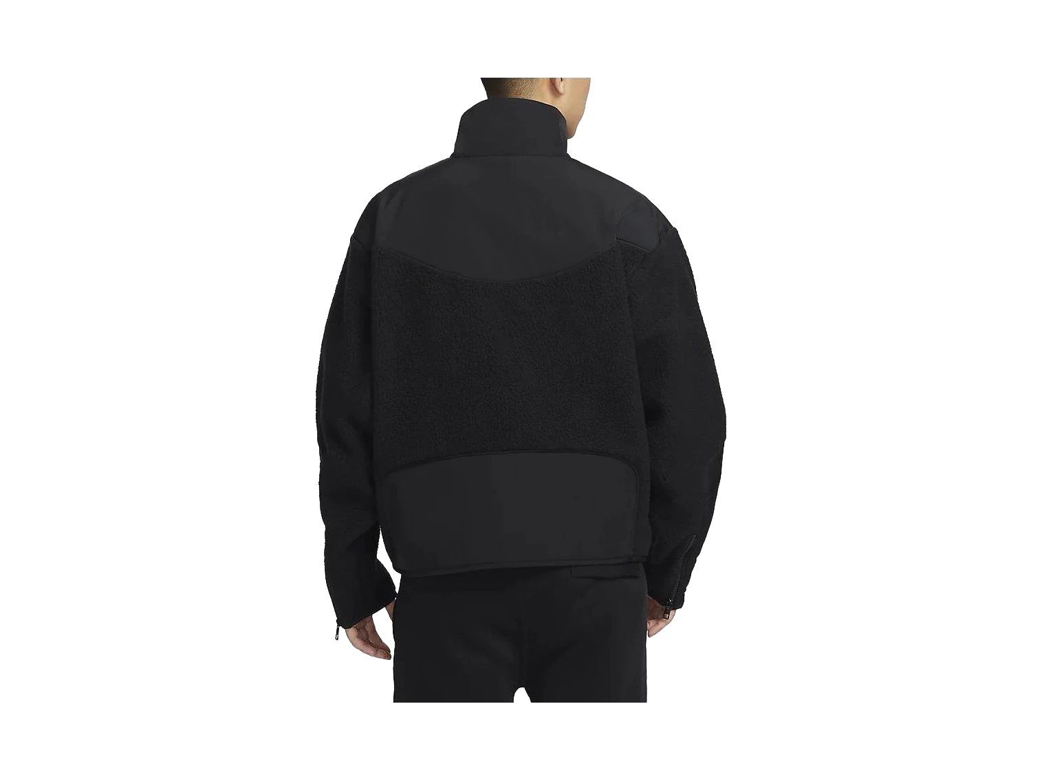 Nike Jackets Black Stand Collar Moderate