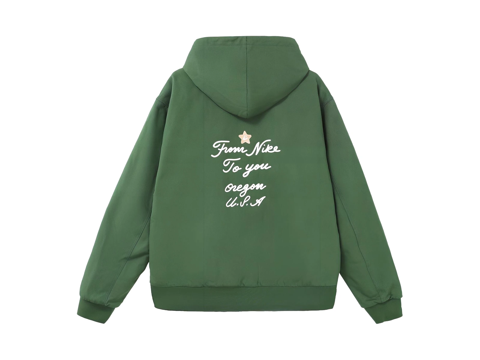 Nike Jackets Green Hooded