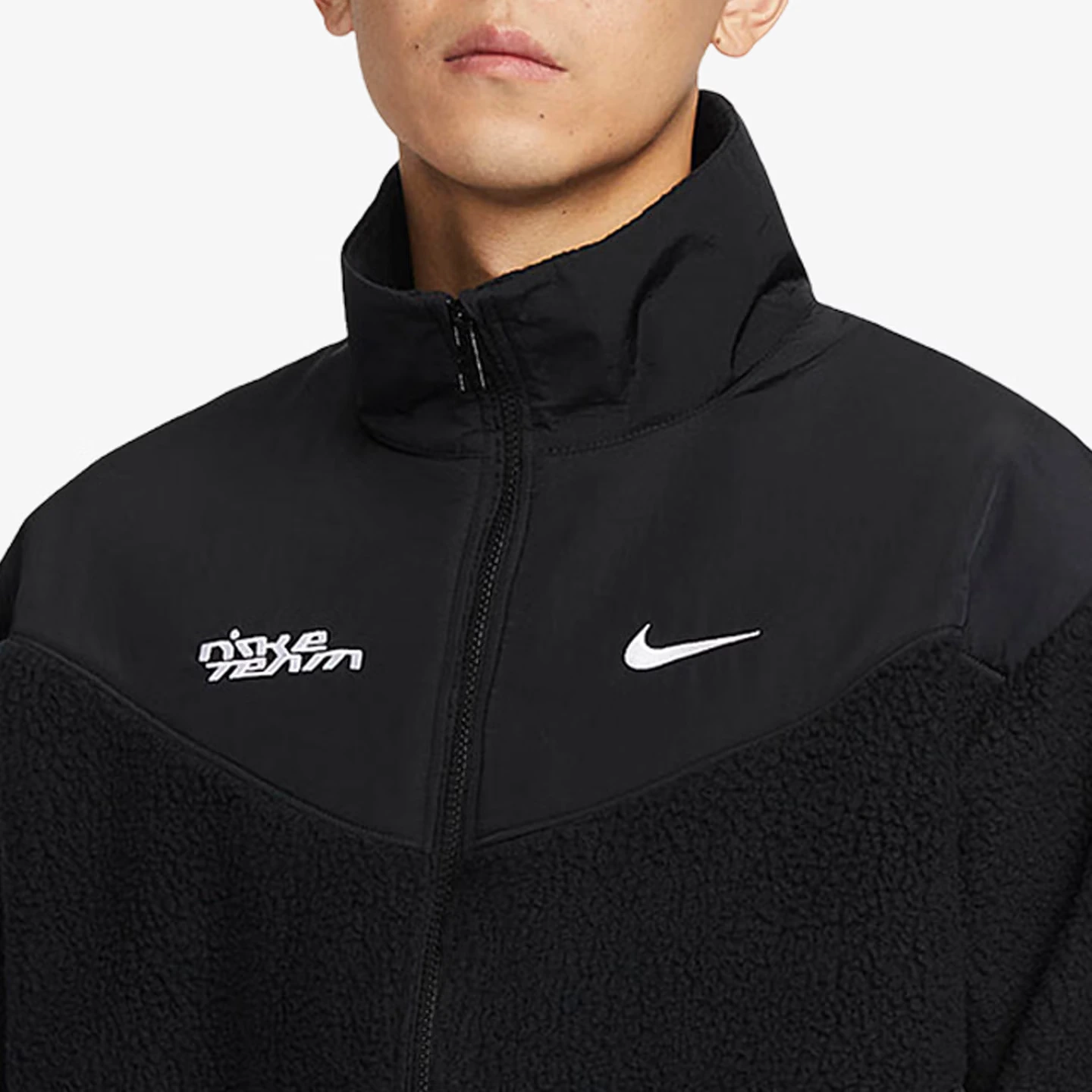 Nike Jackets Black Stand Collar Moderate