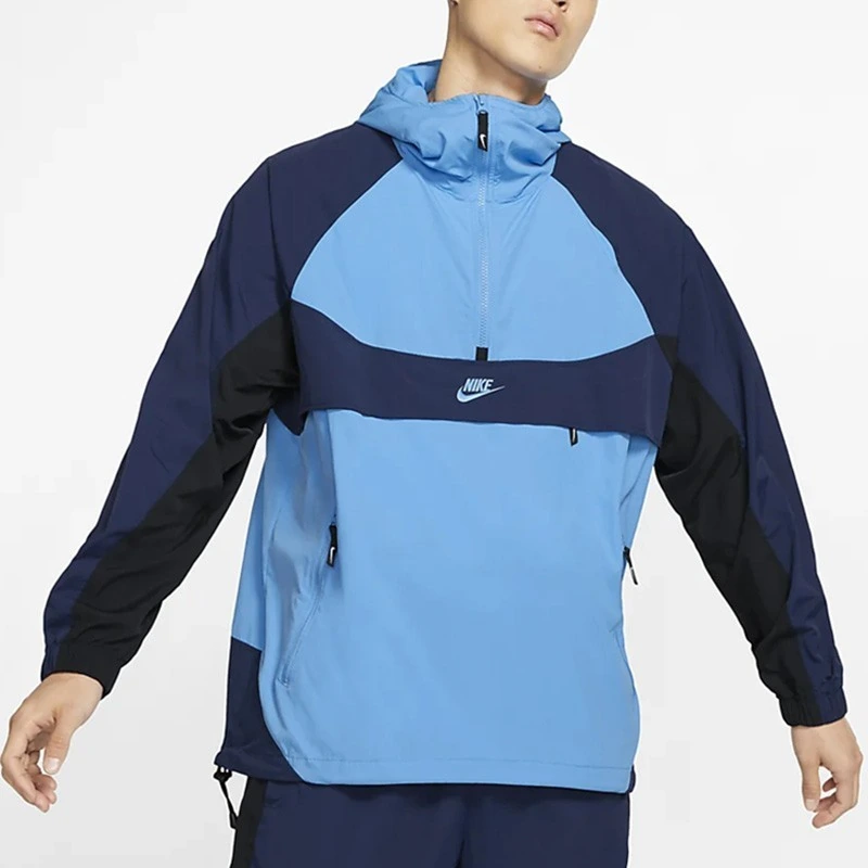 Nike Jackets Blue Hooded Moderate Other