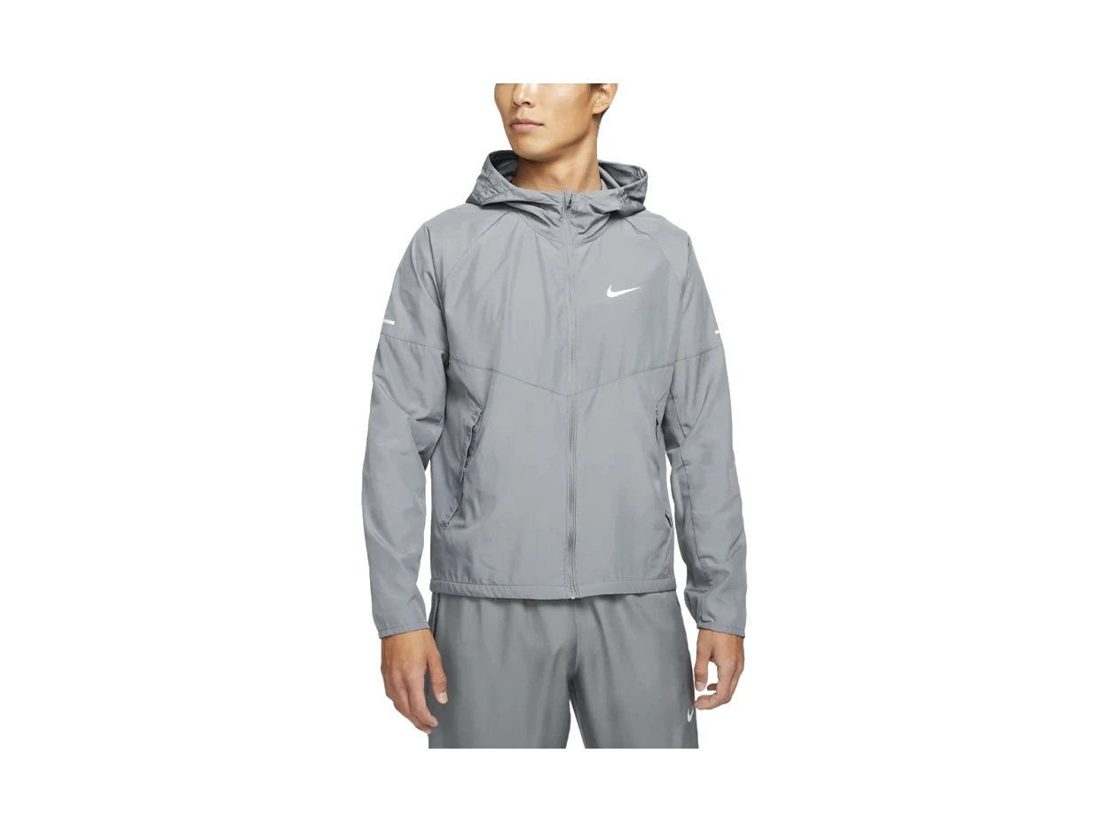 Nike Miler Jackets Gray Hooded