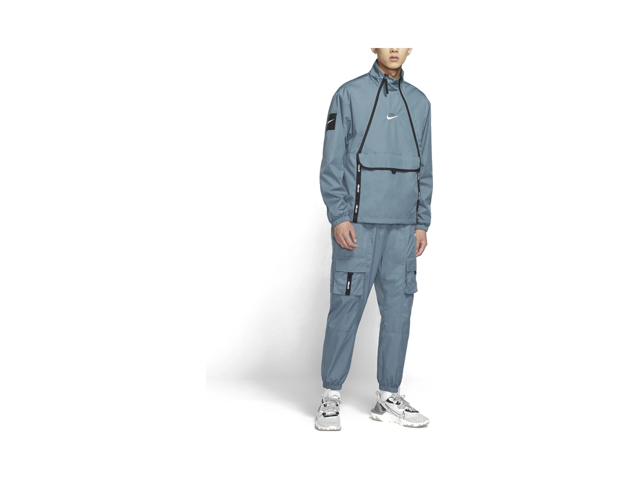 Nike Jackets Ozone Blue Stand Collar