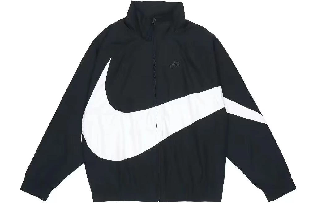 Nike Jackets Black Stand Collar Moderate
