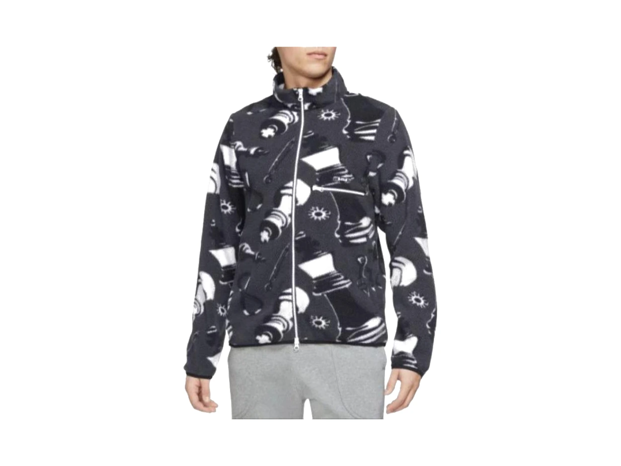 Nike Jackets Black Stand Collar Moderate