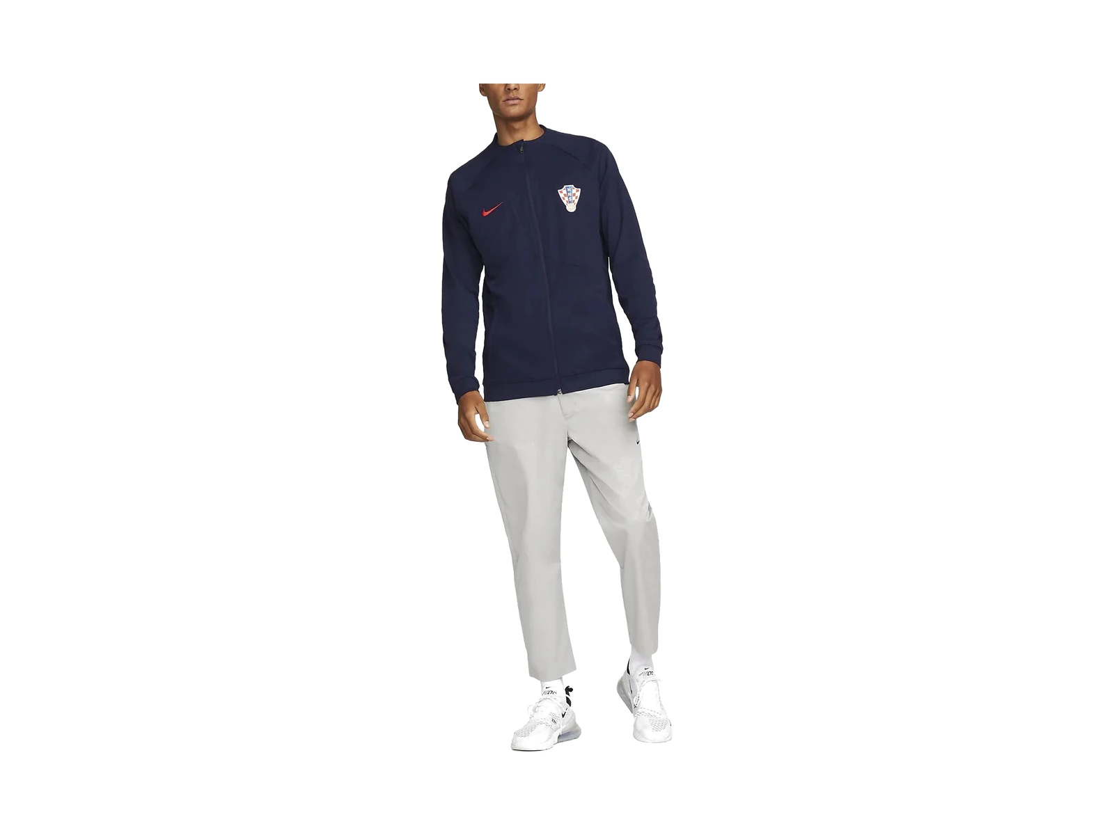 Nike Jackets Dark Blue Stand Collar