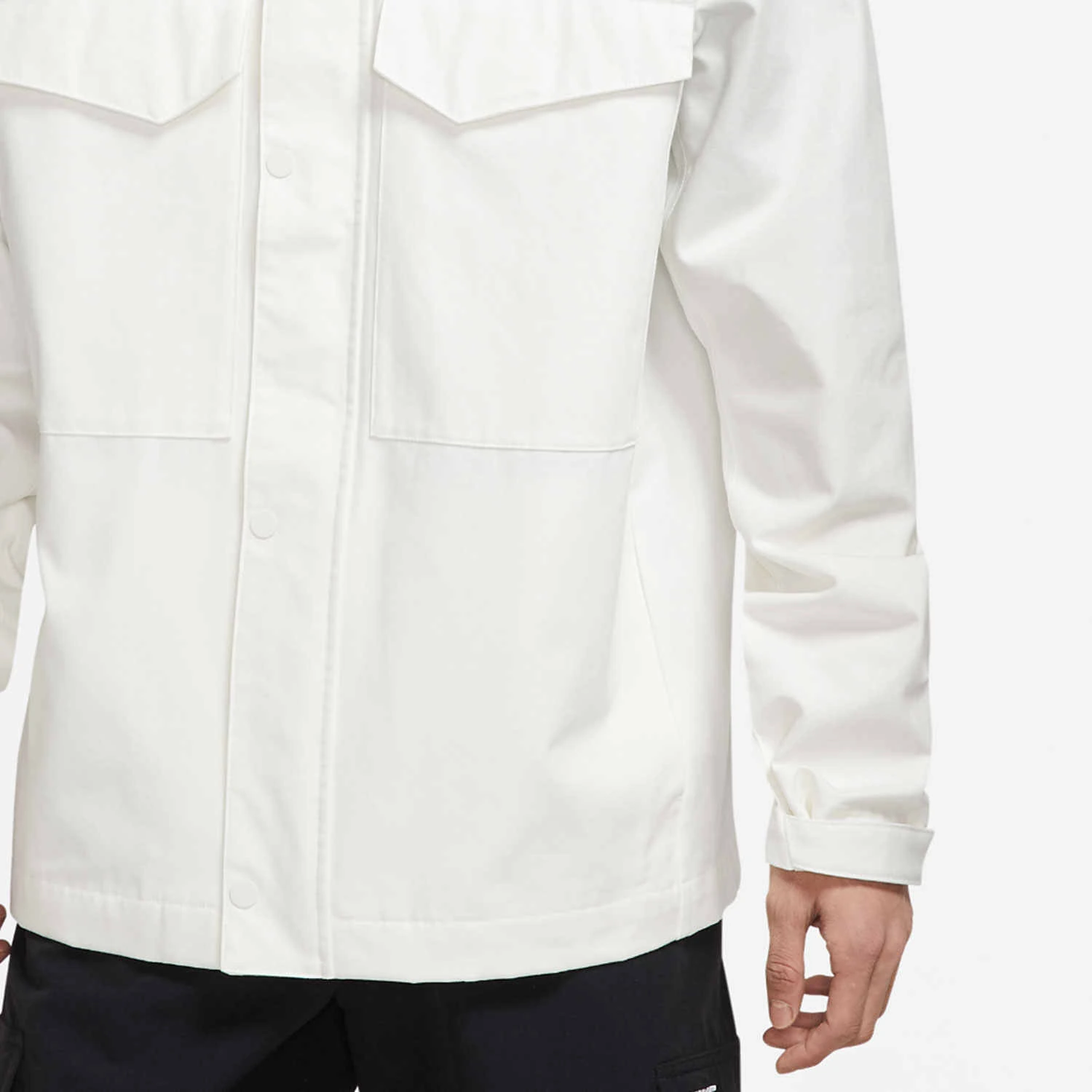 Nike Jackets White Stand Collar Moderate