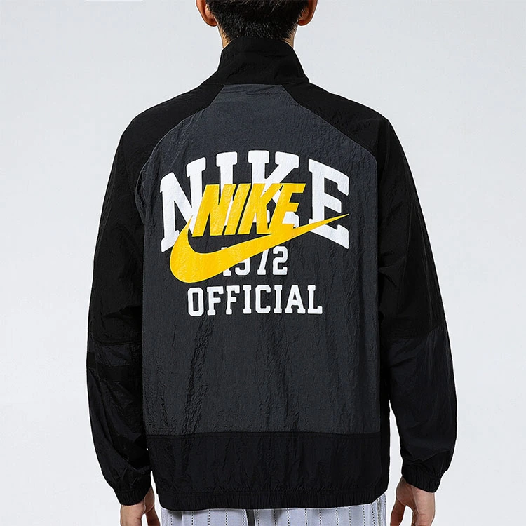 Nike Jackets Black Stand Collar Moderate