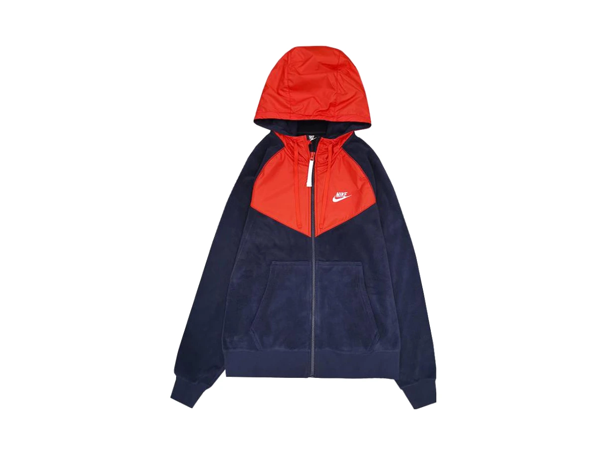 Nike Jackets Navy Blue Hooded