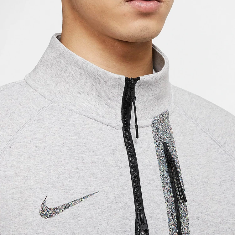 Nike Jackets Gray Stand Collar Moderate