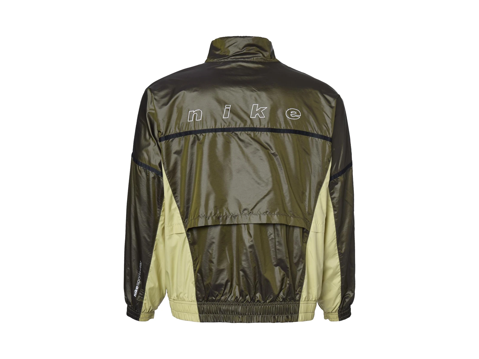 Nike Jackets Olive Green Stand Collar