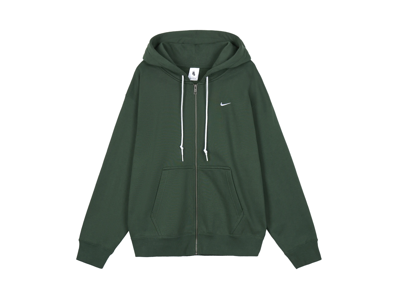 Nike Solo Swoosh Hoodie Jacket Green