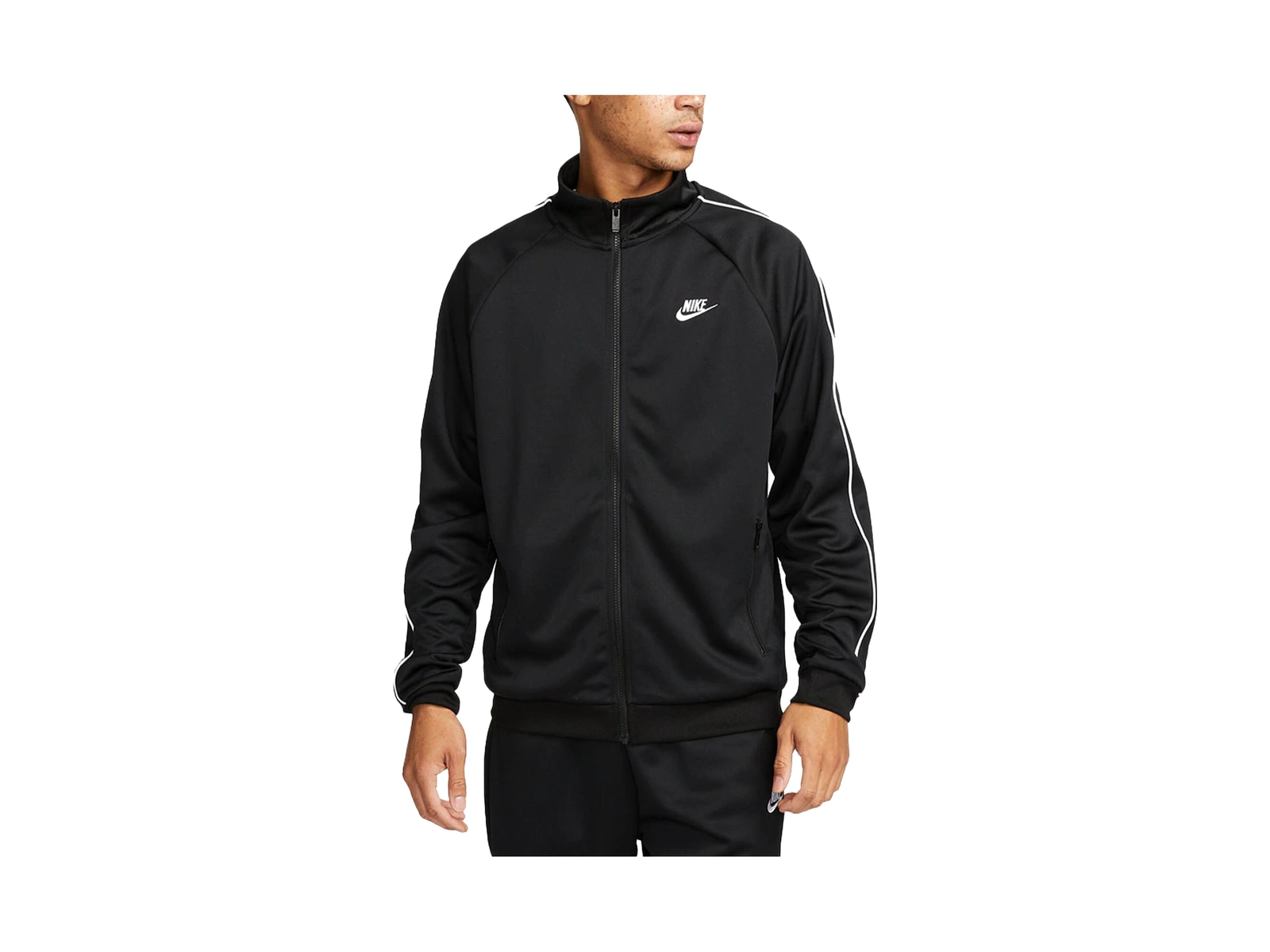 Nike Jackets Black Stand Collar Moderate