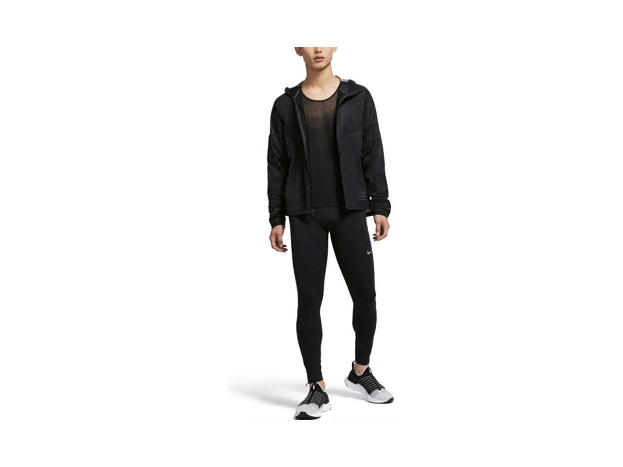 Nike Jackets Black Hooded Moderate Other