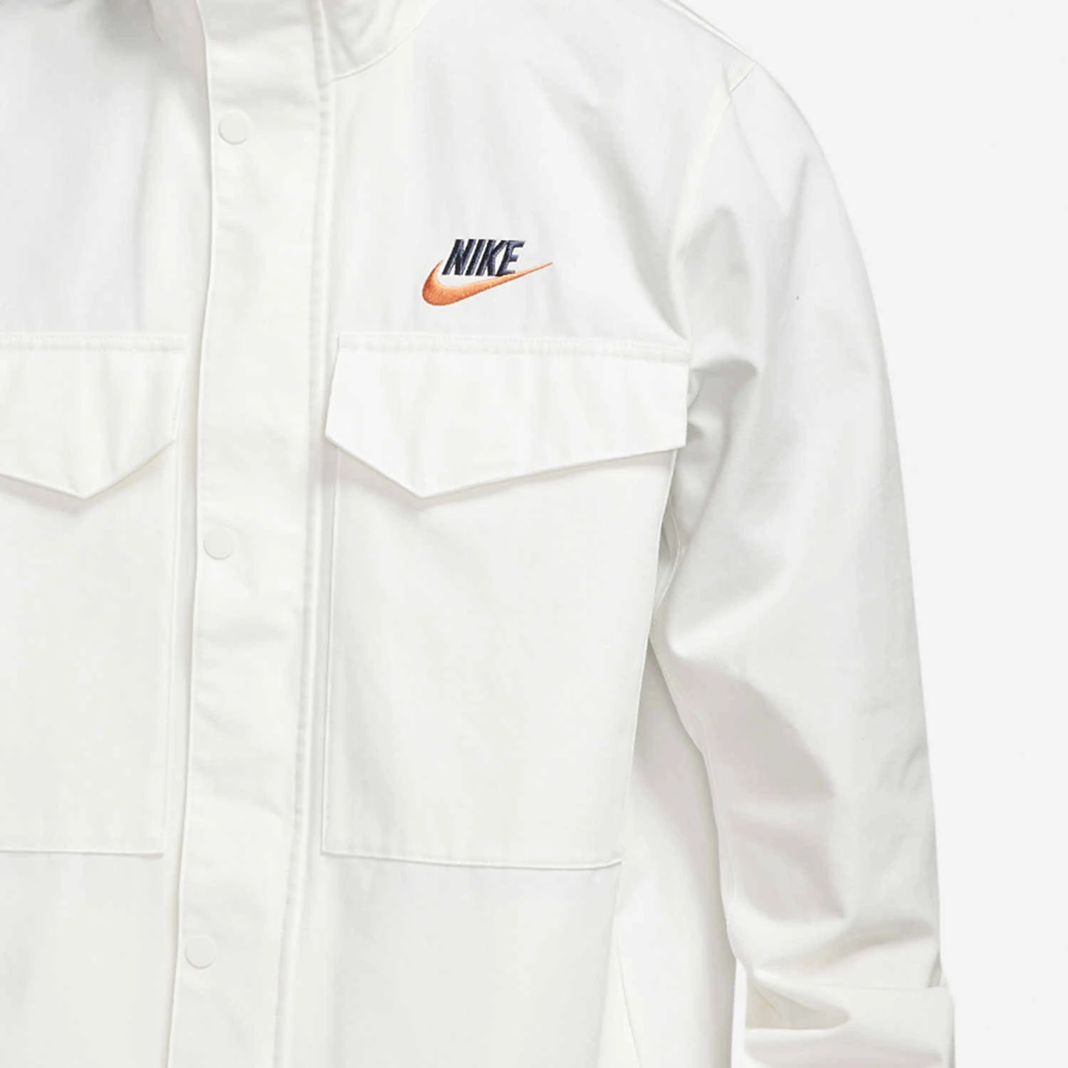 Nike Jackets White Stand Collar Moderate