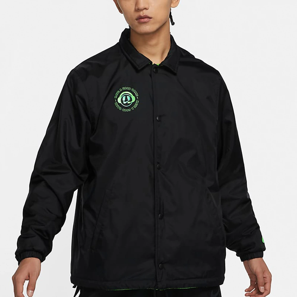 Nike Jackets Black Lapel Moderate