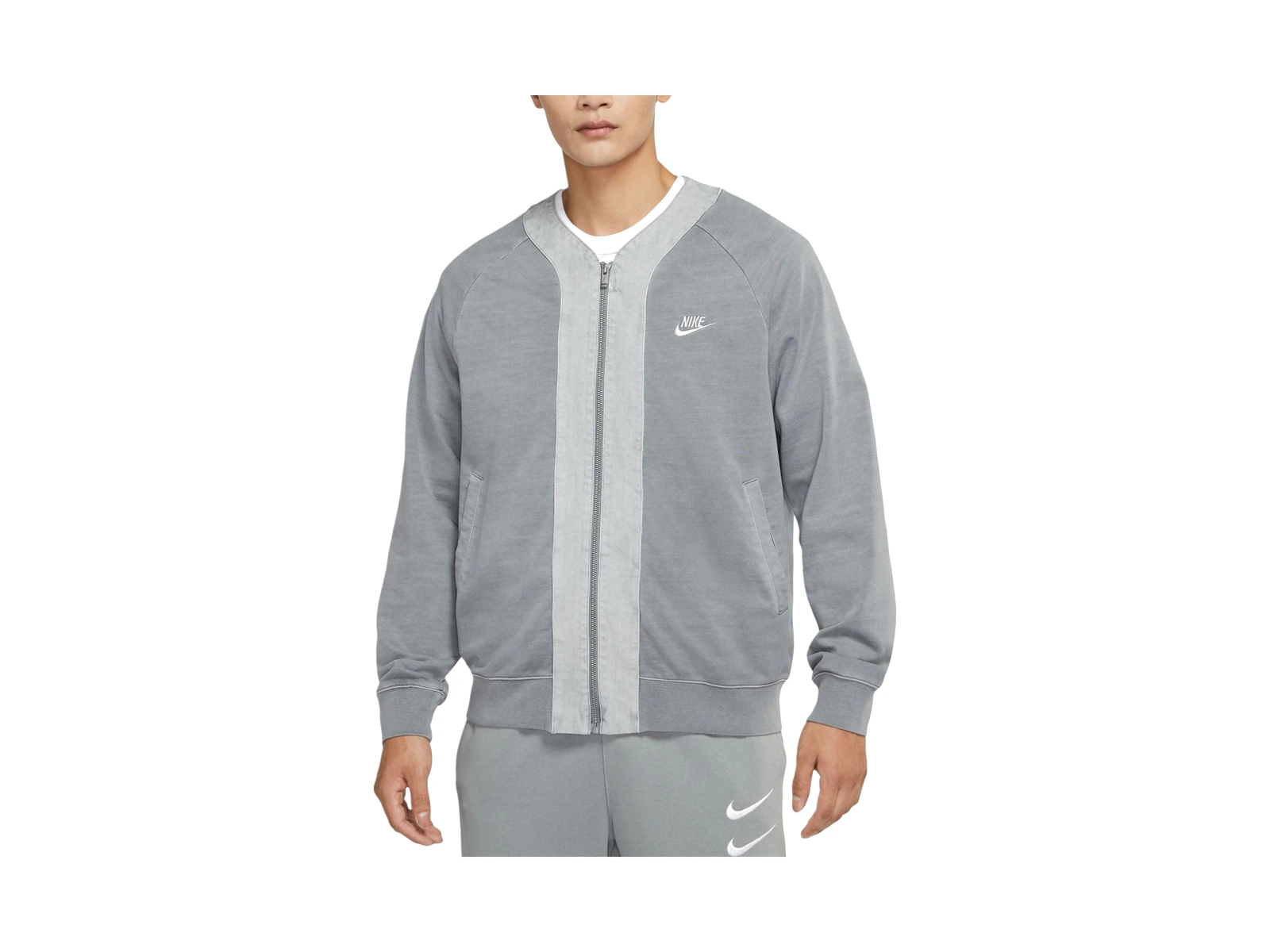 Nike Jackets Particle Gray Collarless